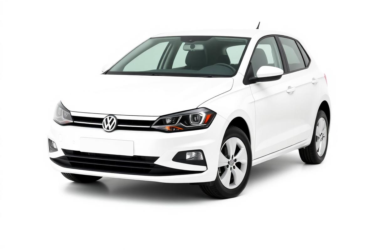 Bijeli VW Polo za najam vozila